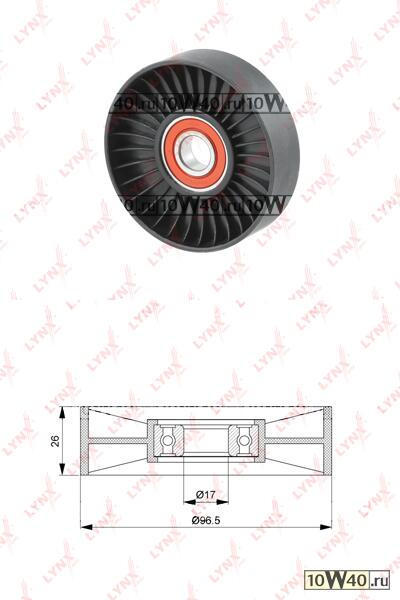 ролик натяжного механизма / приводной mercedes-benz c240-55(w202 / w203) 97-07 / clk320-55(c208 / c209