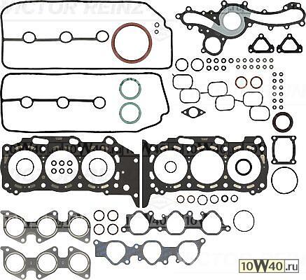 Комплект прокладок двигателя TOYOTA 4RUNNER, FJ CRUISER, FORTUNER, HILUX, LAND CRUISER/PRADO, TACOMA, TUNDRA 4.0 02- [1GR-FE]