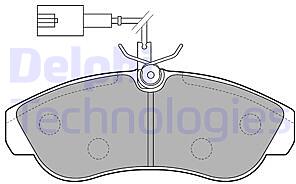 колодки дисковые п.  Fiat Ducato 18 Maxi 2.0JTD-2.8JTD 99-02