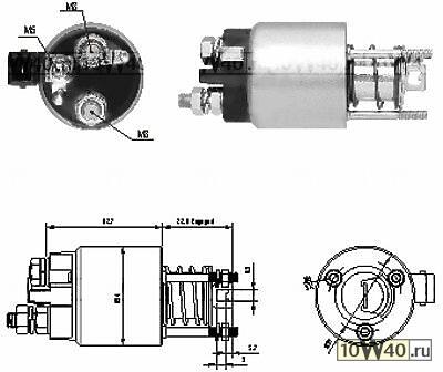 реле втягивающее seat ibiza II 1.0 1.4  VW golf III 1.4