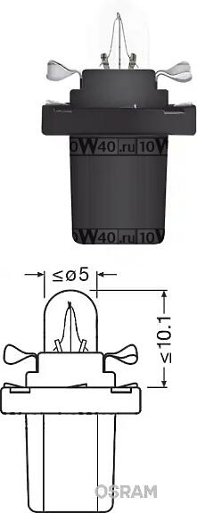 лампа original line 1шт внутр. освещ. 12v 1.2w b8.5d качество ориг. з / ч (оем)\