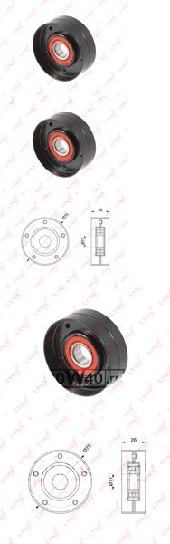 РОЛИК НАТЯЖНОГО МЕХАНИЗМА ПРИВОДНОЙ, CHEVROLET AVEO 1.2-1.4 11-, CRUZE 1.4 12-, OPEL AGILA A 1.0-1.2 00-07, ASTRA G/H