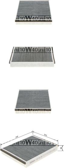 Фильтр салона FORD FOCUS/KUGA/C-MAX/VOLVO V40 10- угольный