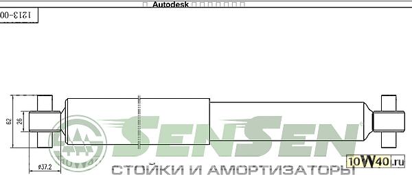амортизатор mazda 6 08 / 02-07 / 08 зад..
