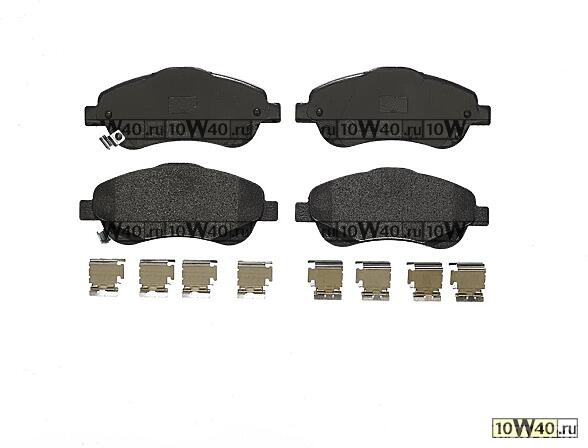 Колодки тормозные дисковые передн, TOYOTA: AVENSIS 1.6 VVT-i/1.8/2.0/2.0 D-4D/2.2 D-4D/2.2 D-CAT/2.2 TD/2.4 03-08, AVENSIS 1.6 VVT-i/1.8/2.0/2.0 D-4D/2.0 VVTi/2.2 D-4D/2.2 D-CAT