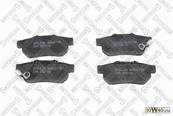 244 052-sx колодки дисковые з.\ honda civic 96-01