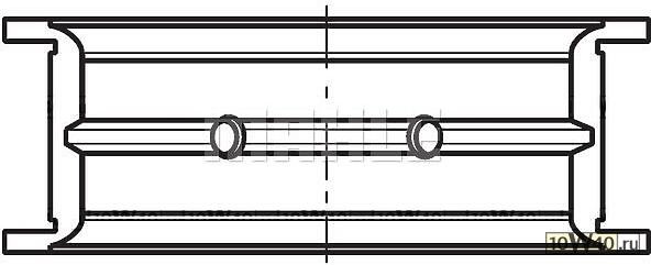 вкладыши коренные упорные (пара) 0.25 \omn man tga d2876 d2565-6 / sl200 d2866