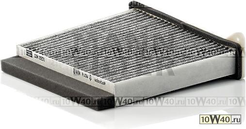 ФИЛЬТР САЛОНА MIT LANCER/OUTLANDER/GRANDIS 1.3-2.4/2.0D 03- (уголь)