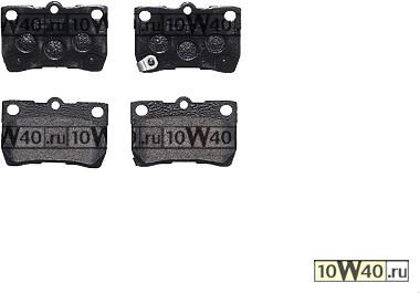 Колодки тормозные задние TOYOTA (FAW) CROWN ROYAL 02/05-> / TOYOTA (FAW) CROWN ROYAL 12/09-> / TOYOTA (FAW) PRIUS Hatchback 01/05-> / TOYOTA (FAW) PRIUS Hatchback 02/12-> / TOYOTA (FAW) REIZ 09/10-> / TOYOTA (FAW) REIZ 10/05-09/10 / TOYOTA CROWN Saloon (_