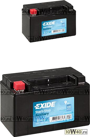 Аккумулятор Start&Stop Auxiliary 12V 9Ah 120A 150x90x105 полярность ETN1 клемы M12 крепление B0
