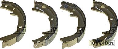 s54519 колодки тормозные барабанные ручника\ mitsubishi outlander 2.0-3.0 03>