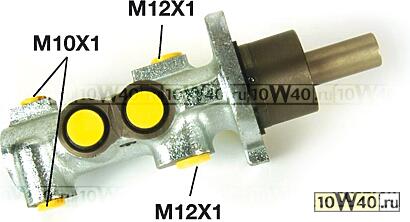 Код оригинала: 4601F8, <BR>Цилиндр тормозной главный PEUGEOT 206, 306