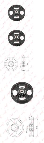 ролик направляющий / приводной toyota land cruiser prado(120) 4.0 02-09 / rav 4 III 2.0-2.4 05>