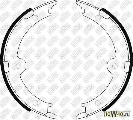 колодки тормозные барабанные [ps] lexus gs300 3.0 05-11 / gs350 3.5 05-12 / gs430 4.3 05-08 / toyota cr