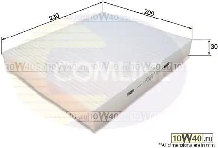 ФИЛЬТР САЛОНА Chrysler Grand Voyager 07 ->, Lancia Voyager 11 ->