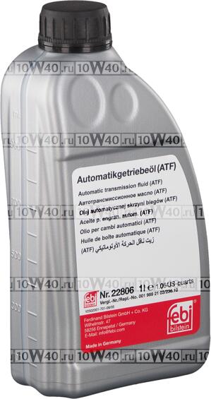 ЖИДКОСТЬ ДЛЯ АКПП КРАСНАЯ 1L / DEXRON III(G,H)  MB 236.10(1,6,7,9)  FORD MERCON V  ALLISON C-4