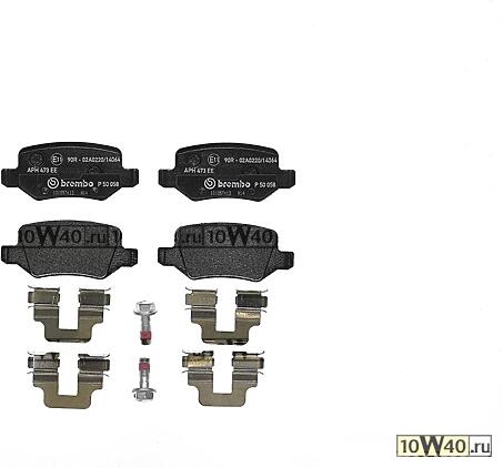 p50058 818 00колодки дисковые з.\ mb w168 1.9 / 2.1 99> / vaneo 1.6i-1.7cdi 01>
