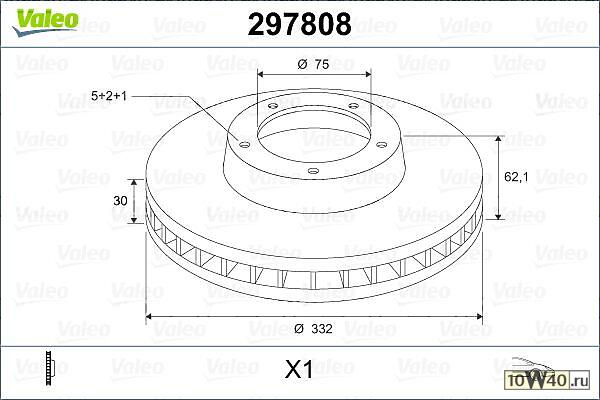 диск тормозной передний\ bmw x5 3.0 / 4.4 / 3.0d00>