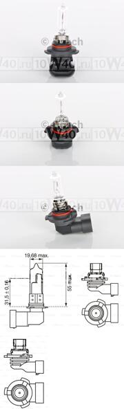 Лампа HB3 60W P20d ECO