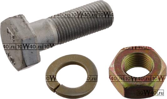 болт трансмиссии фланца кардана m10x1x30 sw17 с гайкой и шайбой\mb 1424-3528