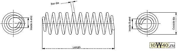 пружина передняя\ VW caddy 1.4 16v / 1.6 04>