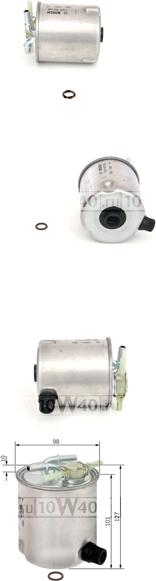 Фильтр топливный NISSAN X-TRAIL/QASHQAI 2.0D 07-