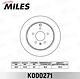 MILES K000271 (K000271) диск тормозной задний d303мм. Chevrolet (Шевроле) captiva / Opel (Опель) antara 06- (trw df6024) k000271