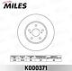 MILES K000371 (K000371) диск тормозной передний Toyota (Тойота) Camry (Камри) (v30) 2.4 / 3.0 01-06 (trw df4204) k000371