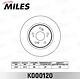 MILES K000120 (K000120) диск тормозной передний Honda (Хонда) cr-v III 2.0-2.4 07- (trw df4857s) k000120