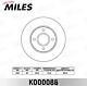 MILES K000086 (K000086) диск тормозной передний d260мм. Ford (Форд) Mondeo (Мондео) 93-00 / Scorpio (Скорпио) 93-98 (trw df2622) k000086