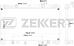 ZEKKERT mk-1164 (1640028270 / 1640028271 / 1640028280) радиатор охлаждения двигателя Toyota (Тойота) Camry (Камри) (v30) 01-