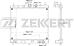 ZEKKERT mk-1179 (21460AX800 / 21460BH50A) радиатор охлаждения двигателя Nissan (Ниссан) Micra (Микра) (k12) 03- note (e11) 06-