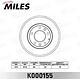 MILES K000155 (K000155) диск тормозной передний Mazda (Мазда) 323 2.0 01-04 / 626 2.0 98-02 / 6 1.8 02- / premacy 2.0 99- (trw df4328) k000155