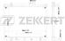 ZEKKERT mk-1169 (1770052D10 / 1770052D11) радиатор охлаждения двигателя Suzuki (Сузуки) grand Vitara (Витара) (ft ht) 01-