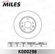 MILES K000298 (K000298 / K000298_MI) диск тормозной передний d280мм. Renault (Рено) duster / fluence / Megane (Меган) III (trw df6072) k000298