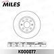 MILES K000077 (K000077) диск тормозной передний Opel (Опель) Corsa (Корса) d 06- / Fiat (Фиат) Punto (Пунто) 09- (trw df4796) k000077