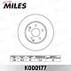 Miles K000177 (K000177) диск тормозной Mercedes (Мерседес) w202 / w203 / w210 / r170 2.0-3.0 передний вент. (trw df4180) k000177