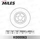 MILES K000063 (K000063) диск тормозной передний Nissan (Ниссан) murano 3.5 05 / Infiniti (Инфинити) fx35 / fx45 05 (trw df4983s) k000063