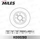 MILES K000280 (K000280) диск тормозной передний d259мм. Renault (Рено) logan / sandero (trw df2586) k000280