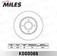 MILES k000088 (K000088 / K000088_MI) диск тормозной Ford (Форд) Focus (Фокус) 98>05 / Fusion (Фюжин) 1.4 / 1.6 01> передний вентилируемый