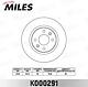 MILES K000291 (K000291) диск тормозной передний не вентилируемый d259мм. Renault (Рено) logan / sandero (trw df4381) k000291