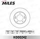 MILES K000242 (K000242) диск тормозной передний  Sorento (Соренто) (jc) 2.4-3.5 02- (trw df4395s) k000242