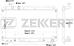 ZEKKERT mk-1150 (1640028140 / 1640028180 / 1640028190) радиатор охлаждения двигателя Toyota (Тойота) Rav 4 (Рав 4) (a20) 00-