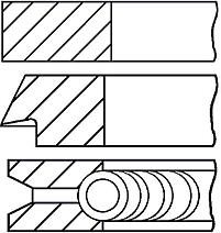 GOETZE 08-426300-00  кольца dm.72.00 std [1.5-1.5-2.5] 1 пор.