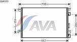 AVA OLA5333D  радиатор кондиционера