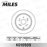 MILES K010509 (K010509) диск тормозной задний Honda (Хонда) cr-v II 02-06 (trw df7374) k010509