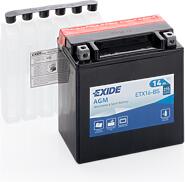 EXIDE ETX16-BS  аккумулятор рус 14ah 215a 150 / 90 / 160 moto agm сухозар. с упаковкой электролита\