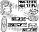 FEBEST NSS-T31FR (NSST31FR) опора амортизатора переднего правого\ Nissan (Ниссан) note e11 1.4-1.6 06>