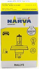 NARVA 48884 (48884 / 48884H4) лампа накаливания h4 rally 12v 60 / 55w p45t-41 nva