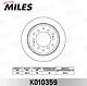 MILES K010359 (K010359) диск тормозной задний Toyota (Тойота) Land Cruiser (Ленд Крузер) 120 05 (trw df4484) k010359